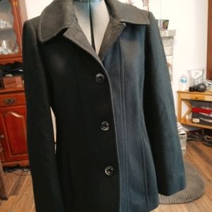 Anne Klein, XL, Wool blend, Single breasted Coat